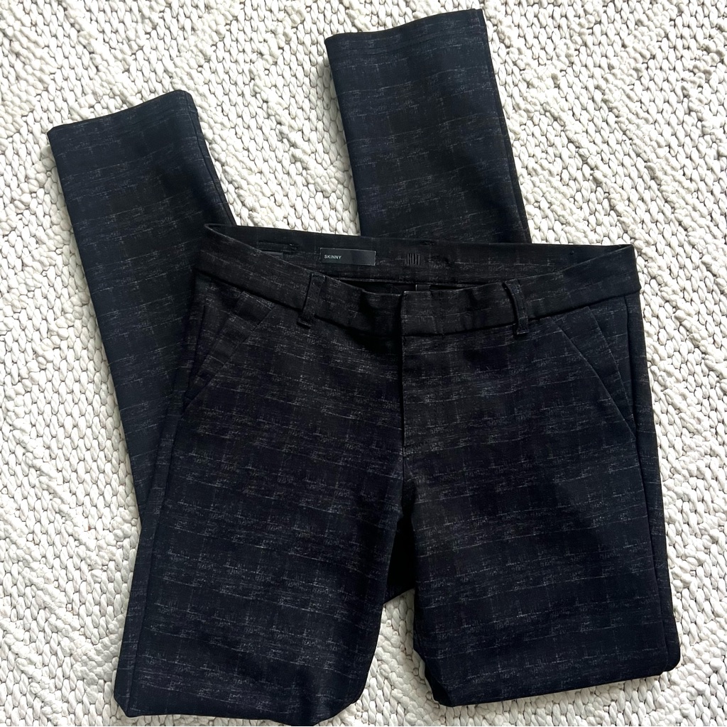 Kut From The Kloth Mia High Waist Skinny Black Pants Womens Size 6 Euc